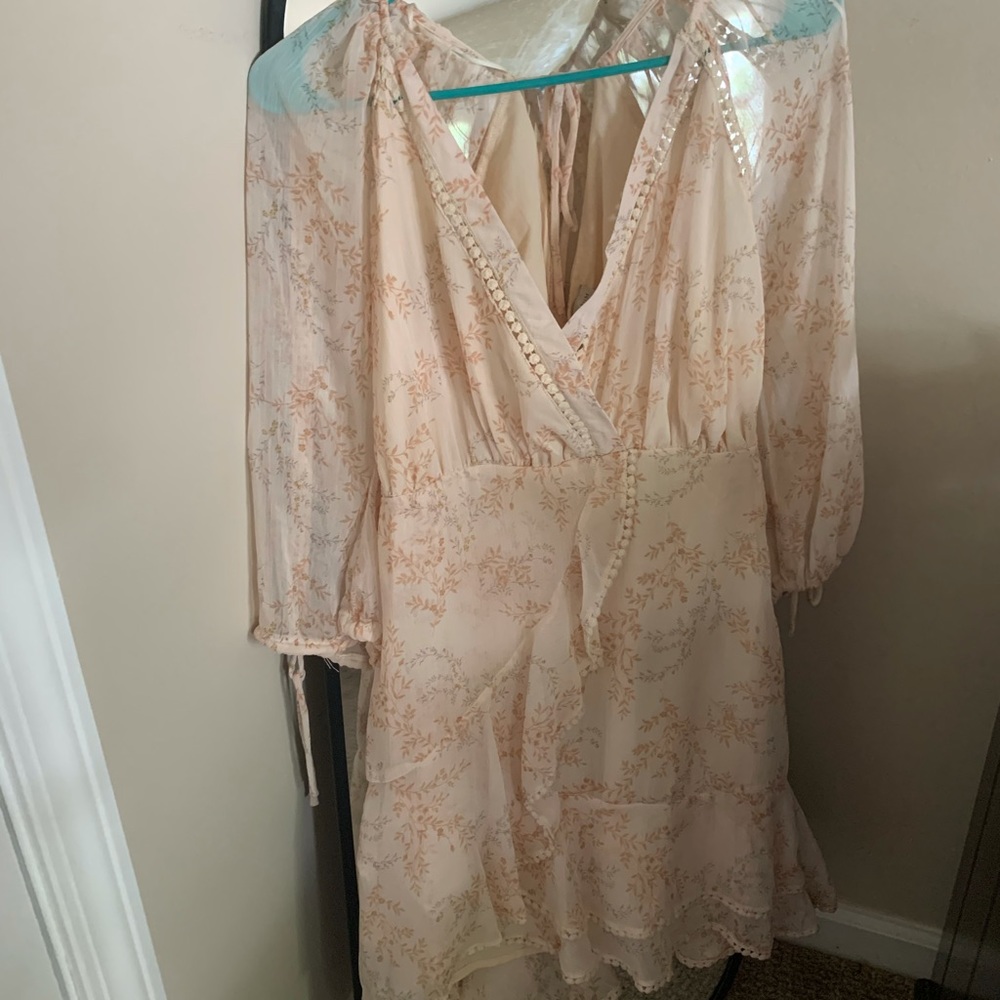 Blush wrap dress